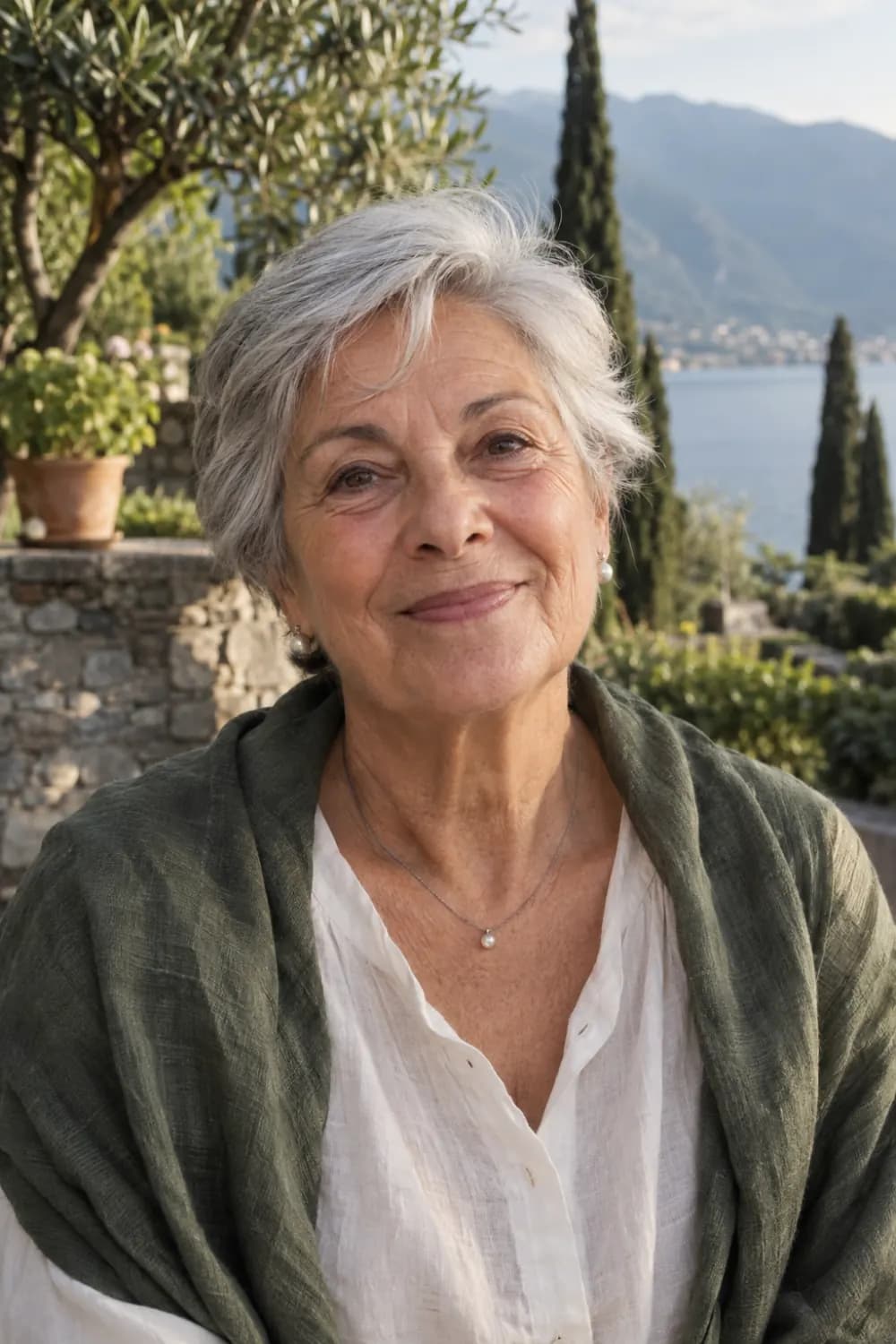 Ritratto dimostrativo di una signora anziana, usato come immagine di Maria Bernasconi